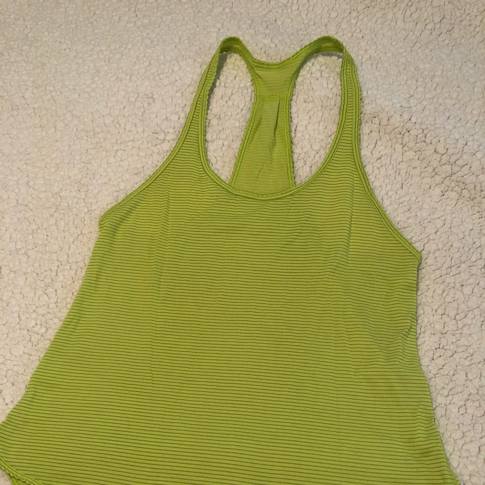 Lululemon lime green tank